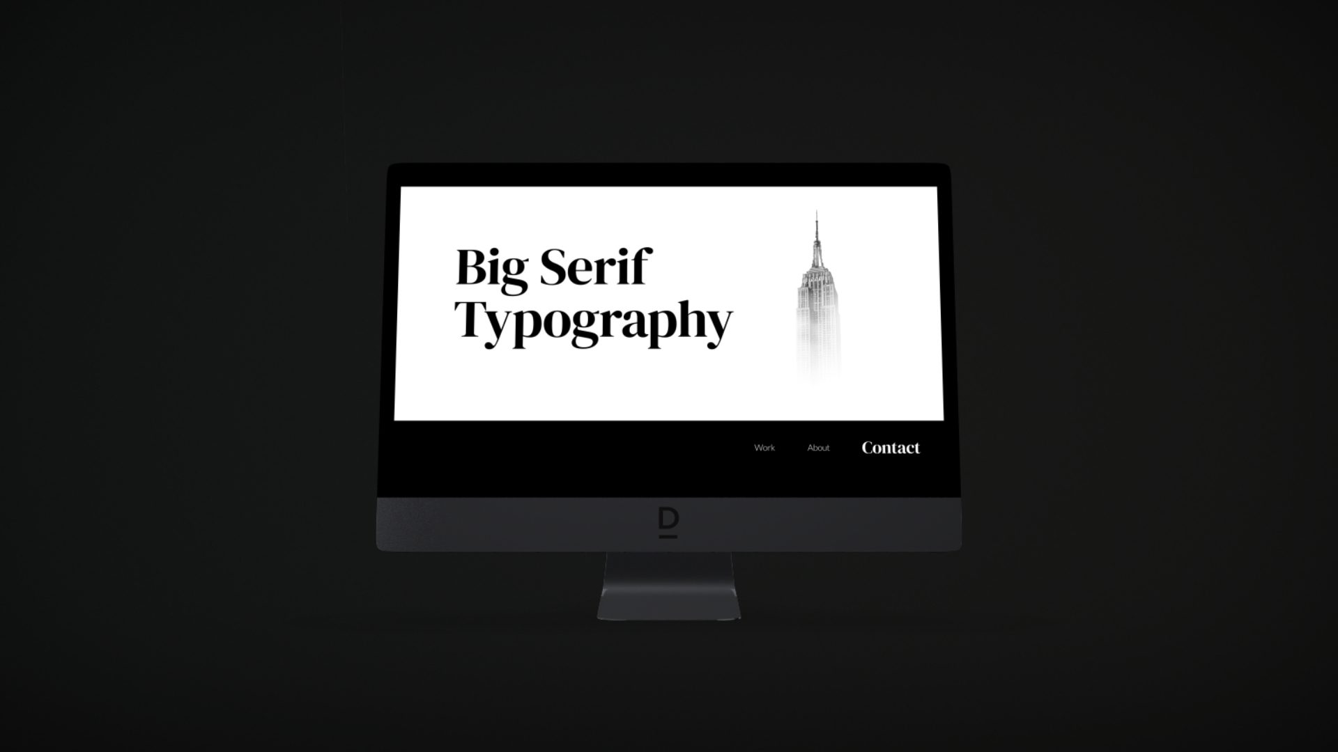 Big Serif Typography Big Serif Typography