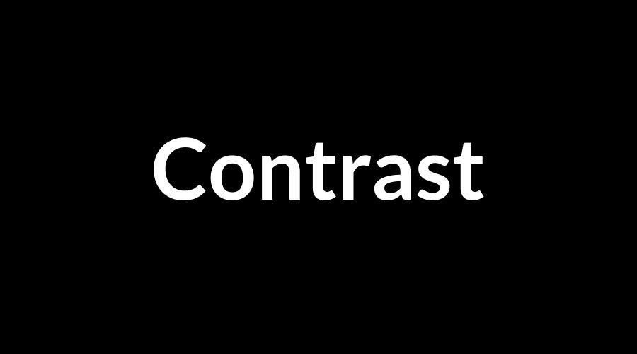 Contrast Contrast