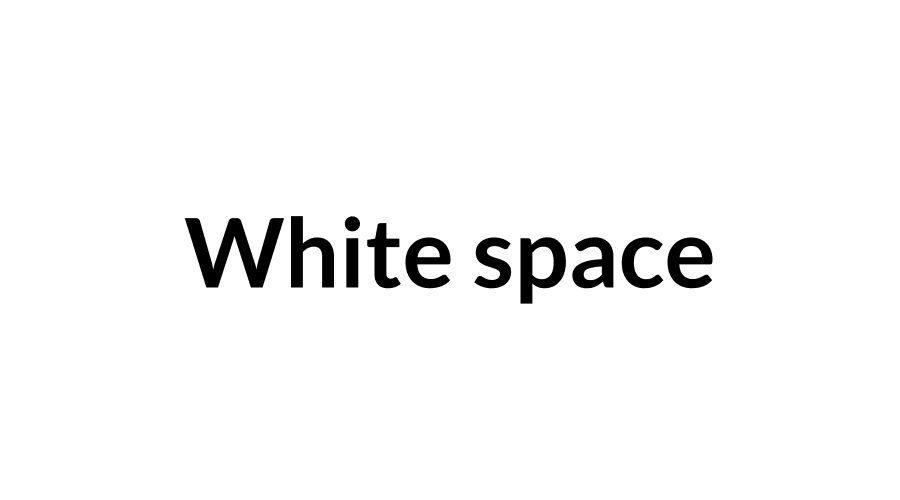 White space